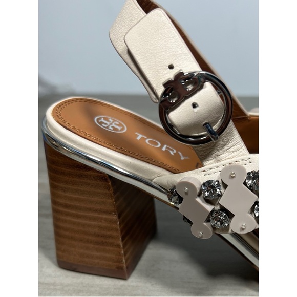 Tory Burch Delaney Embellished
Double Strap Sandal - Picture 9 of 11